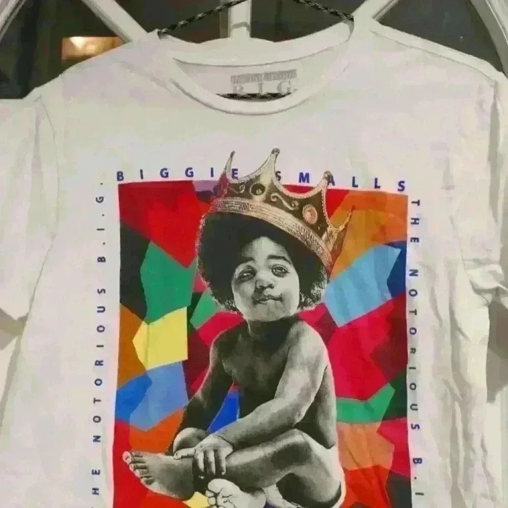The Notorious B.I.G. Graphic T-Shirt Black Size small white
